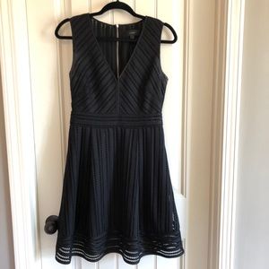J Crew Eyelet Dress. Black. A Line